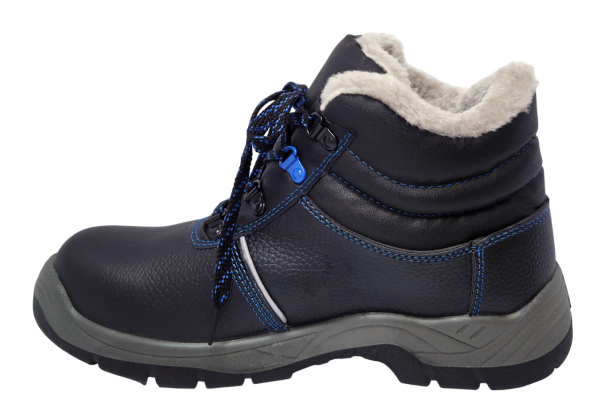 Ботинки РАБОЧИЙ SJ8077-W ПУ-ТПУ иск.мех (черный)