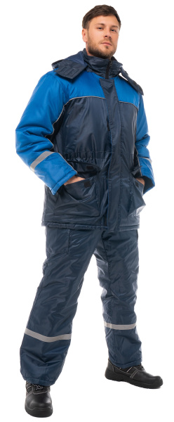 Костюм БАЛТИКА зимний с ПК (т.синий/синий)