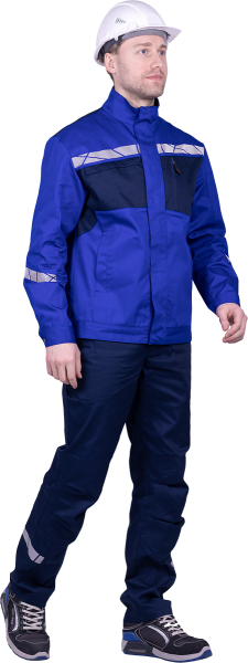 Куртка СТРОНГ (васильковый/т.синий)