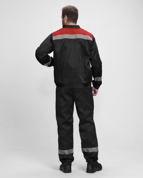 Костюм ЛИГОР-1 СОП с БР (черный/красный)