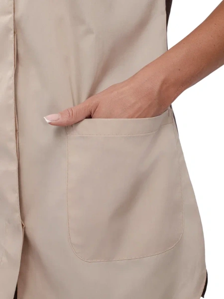 Костюм ОКТАВА женский с БР (коричневый/бежевый)