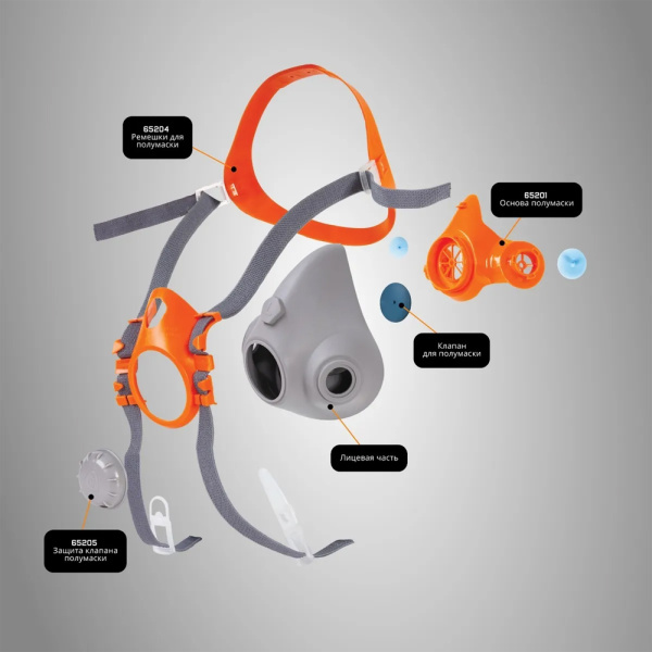 6500 Полумаска Jeta Safety фильтрующая из изолирующих материалов