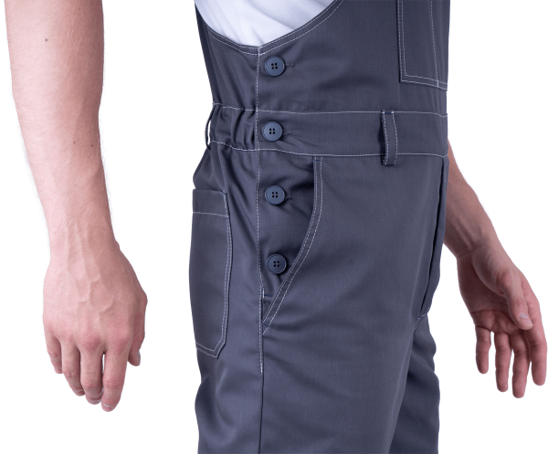 Полукомбинезон ТУРБО SAFETY (серый/т.серый)