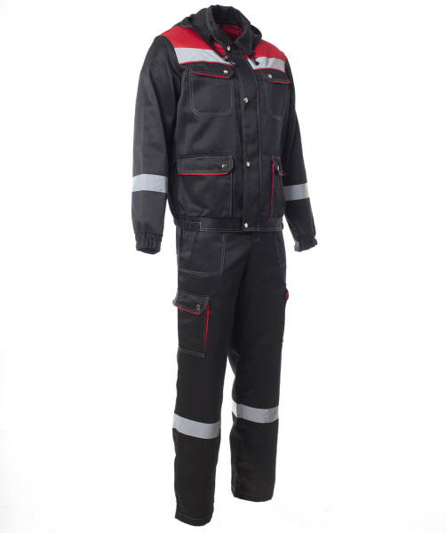 Костюм АНТЕЙ с СОП с ПК (черный/красный)