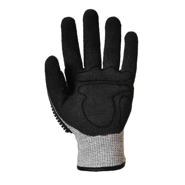 Перчатки PORTWEST A729 утепленные антипорезные (черный/серый)