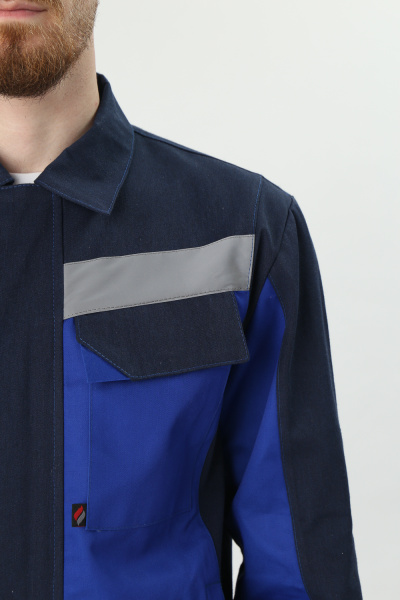 Костюм ВИРАЖ-1 с БР (т.синий/васильковый)