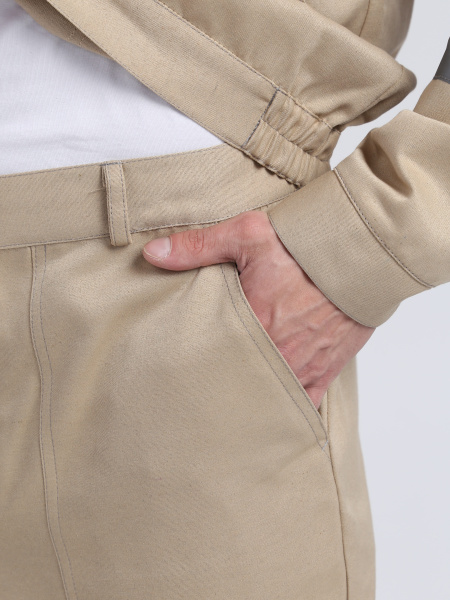 Костюм ЛИГОР-1 СОП с БР (бежевый/т.серый)