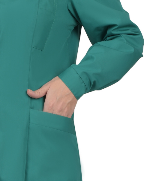 Халат женский с рельефами (зеленый)