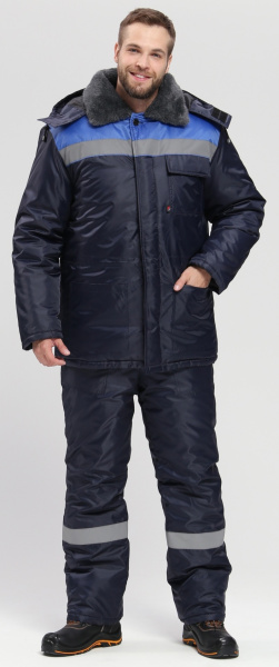 Костюм Т-УЛЬТРА-2 зимний с ПК (т.синий/васильковый)