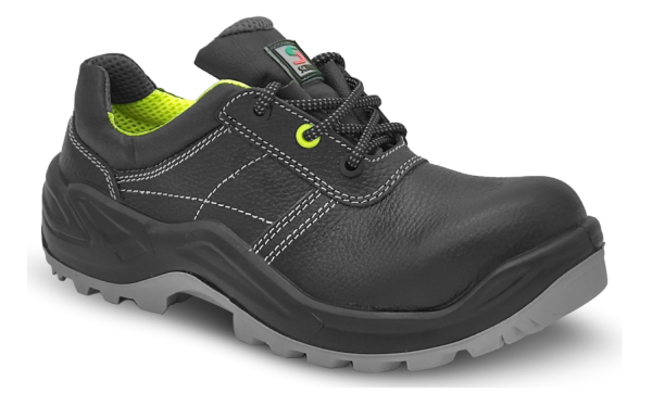 Полуботинки НЕОН ПУ/ТПУ кожаные с КП (черный)