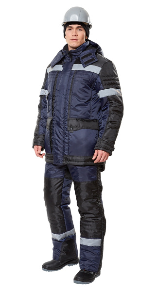 Костюм БЕРКУТ УЛЬТРА (ЭЛЬБРУС) СОП зимний с ПК (синий/черный)