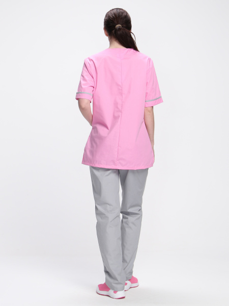 Костюм ИРИС женский с БР (ярко-розовый/серый)