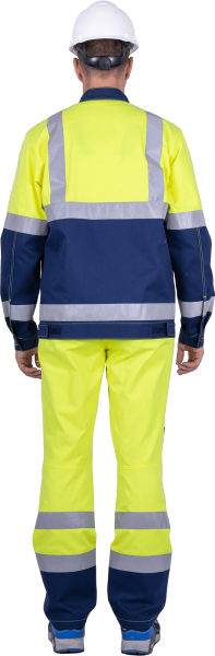 Костюм РЕФЛЕКТ-1 сигнальный с ПК (желтый/синий)