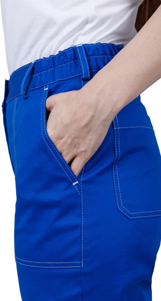 Костюм РАЦИОНАЛИЗАТОР женский с БР (василёк/серый)