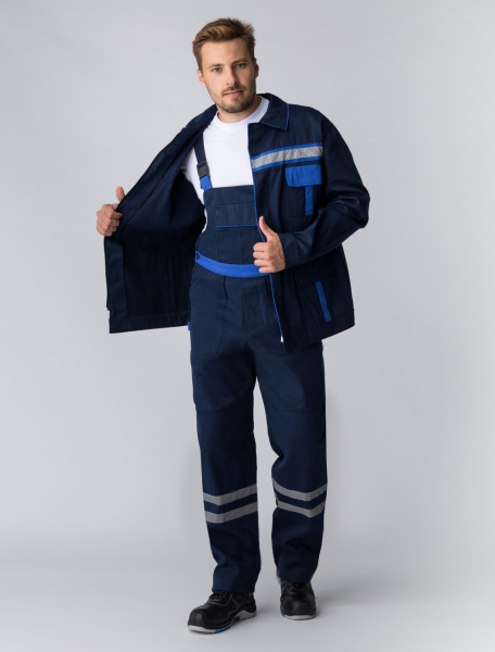 Костюм для ИТР с ПК (т.синий/васильковый)
