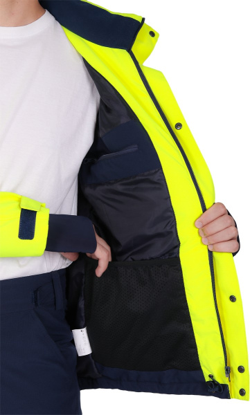 Куртка ACTIVE зимняя (желтый/синий)