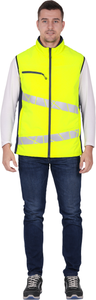 Жилет ACTIVE утепленный (желтый/синий)