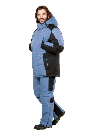 Костюм КРАНЦ-НОРД 4 зимний с БР и жилетом (маренго/черный/голубой) Костюм КРАНЦ-НОРД 4 зимний с БР и жилетом (маренго/черный/голубой)