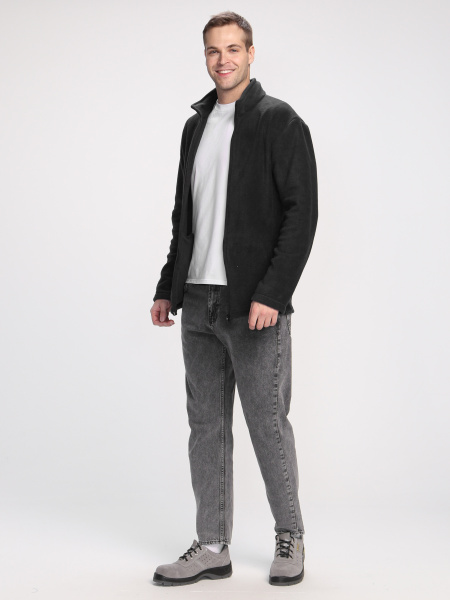 Куртка ТАЙФУН флис (черный)