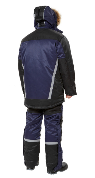 Костюм ПОЛЯРНИК с ПК зимний (синий/черный)