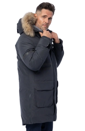 Куртка-парка BRODEKS VIP KW 233 зимняя (т.серый)