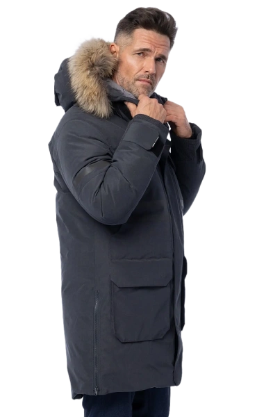 Куртка-парка BRODEKS VIP KW 233 зимняя (т.серый)