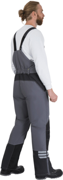Полукомбинезон ЭДВАНС зимний (серый/т.серый/черный)