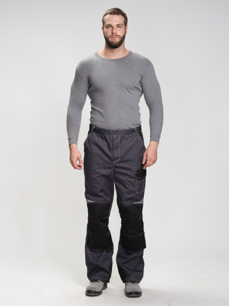 Костюм ВЕКТРОН-1 с БР (т.серый/св.серый/черный)