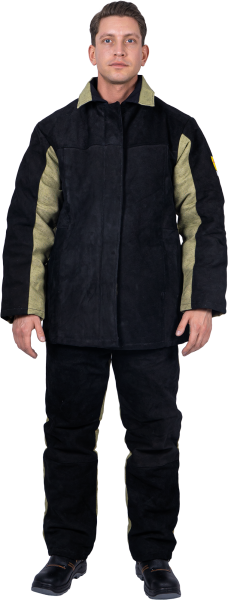 Костюм сварщика комбинированный спилок/брезент утепленный 2.6