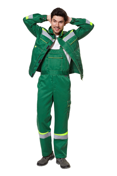 Костюм КОМФОРТ 2 с ПК (зеленый/неоновый)