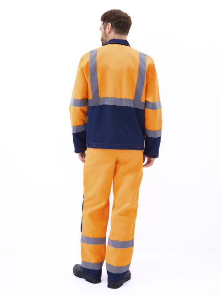 Костюм СКАНДИН с ПК (оранжевый/т.синий)