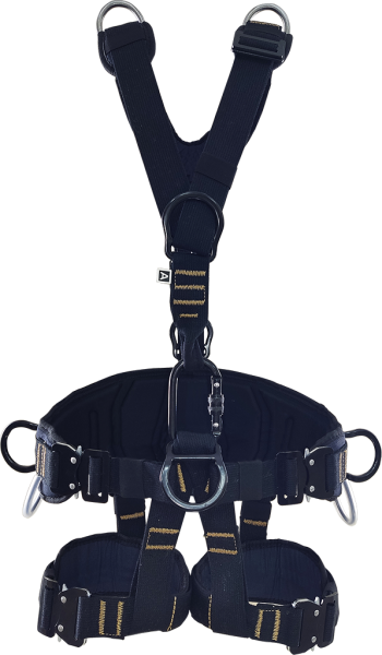 Страховочная привязь СП-10 (О) PREMIUM ФАСТ (черный)