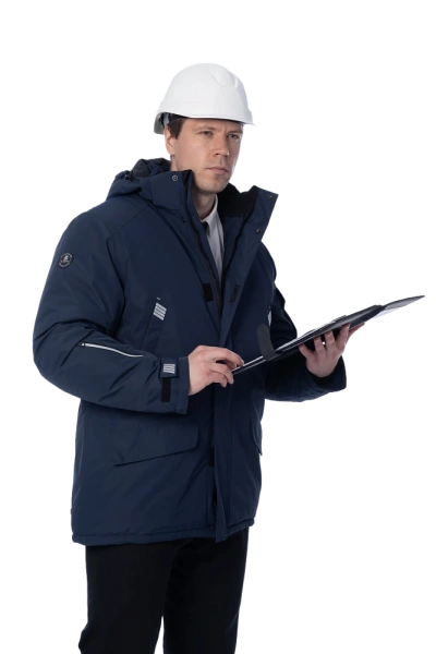 Парка Brodeks KW 204 зимняя (синий)