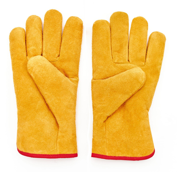 Перчатки PROFLINE BASE спилковые зимние (желтый)