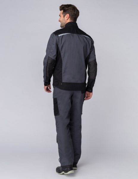 Костюм Милан, брюки, серый/черный