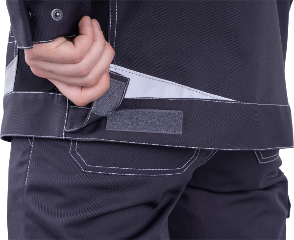 Куртка ТУРБО SAFETY (т.серый/чёрный)