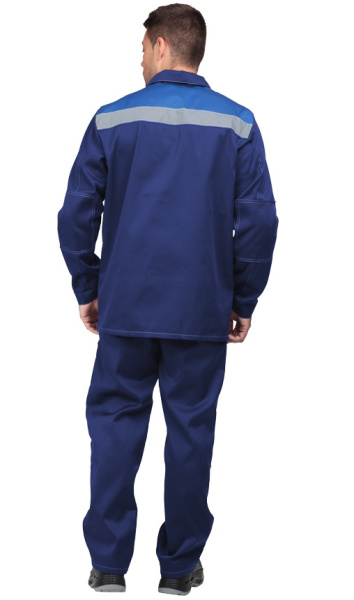Костюм ПРОФИ с БР (т.синий/васильковый)