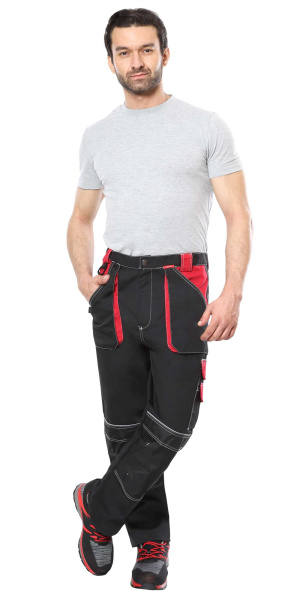 Брюки СИРИУС-АГАТ (черный/красный)