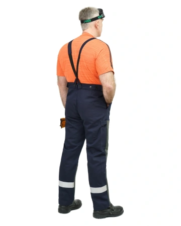 Костюм сварщика ОНИКС СОП 3 кл.защиты с силикон.накладками с БР (т.синий)