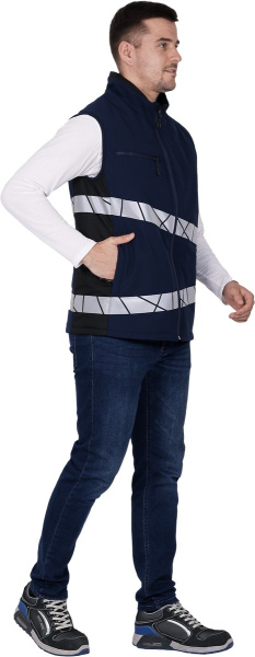 Жилет ACTIVE зимний (синий/черный)
