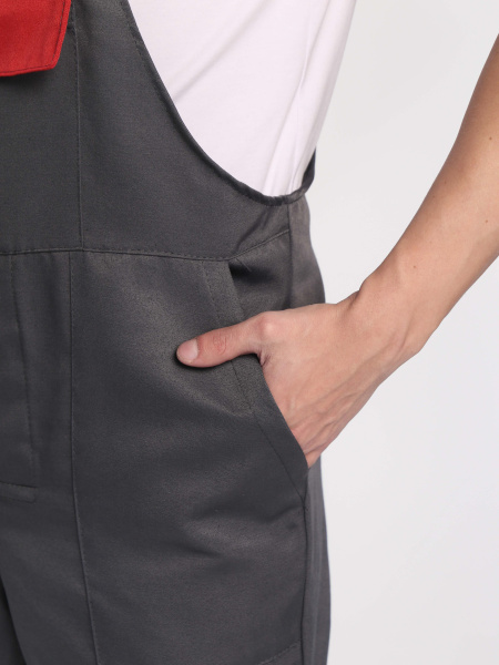 Полукомбинезон для ИТР (серый/красный)