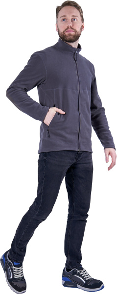 Куртка флисовая ФЬЮЖЕН (т.серый)