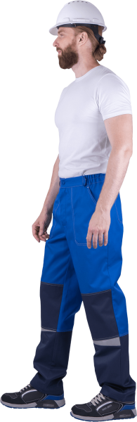 Костюм КМ-10 ЛЮКС летний с БР (василек/т.синий)