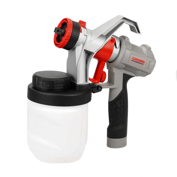 Краскораспылитель CROWN CT31014 600Вт 1000мл/мин 0,1-0,3бар 100Din-s сопло 2,5мм 900мл