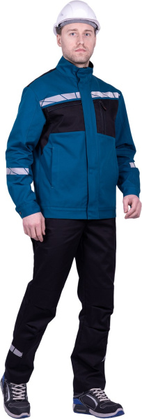 Куртка СТРОНГ (бирюзовый/черный)