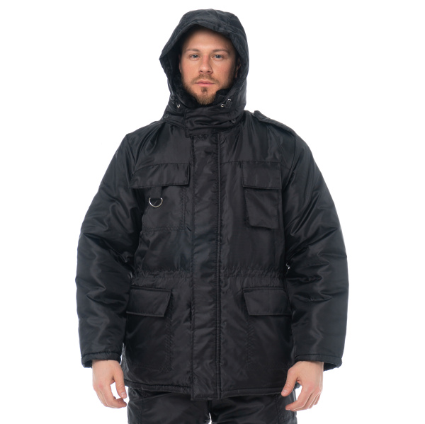 Костюм ОХРАННИК зимний с ПК (черный)