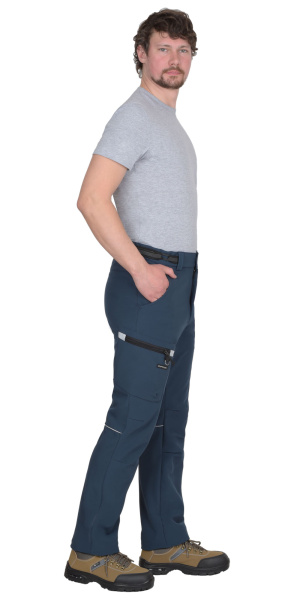 Брюки СИРИУС-СПЕЙС софтшелл (синий)