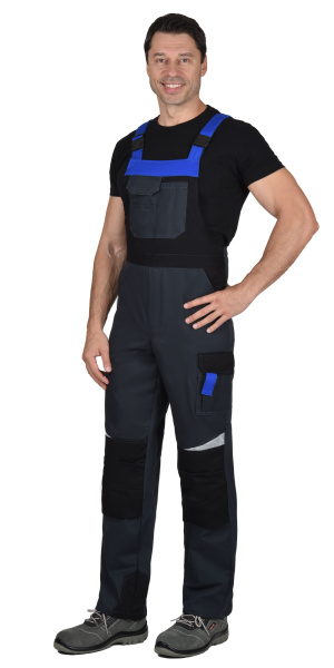 Костюм СИРИУС-ФАВОРИТ-МЕГА с ПК (серый/черный/васильковый)