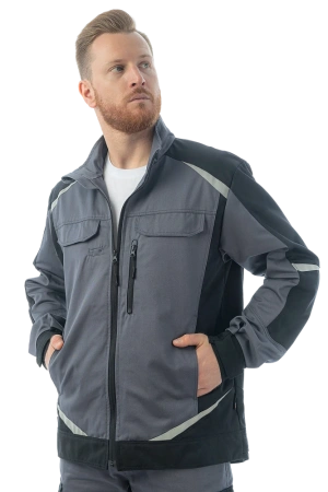 Куртка Brodeks KS 202 C (графит серый/черный)