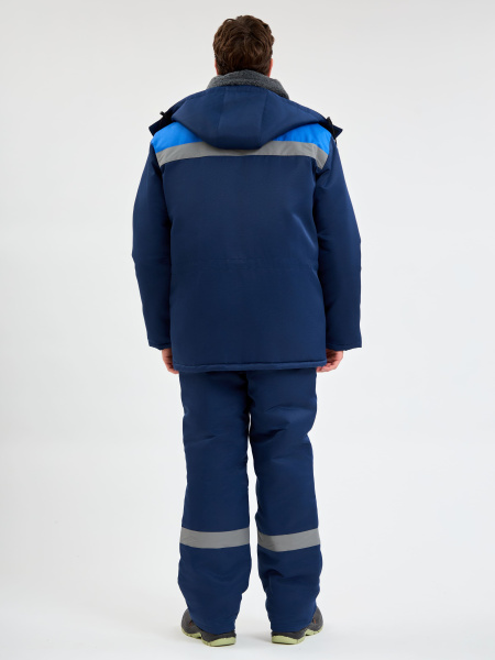 Костюм ТРУЖЕНИК-УЛЬТРА-2 СОП зимний с ПК (т.синий/васильковый)